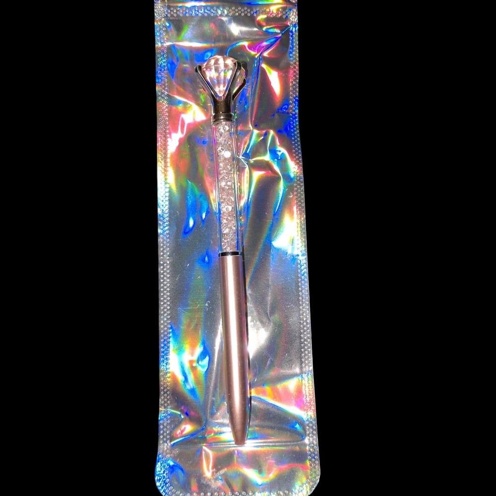 Silver Diamond Top Pen